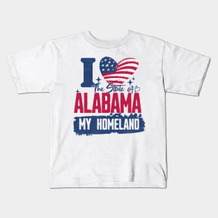 Alabama my homeland Kids T-Shirt